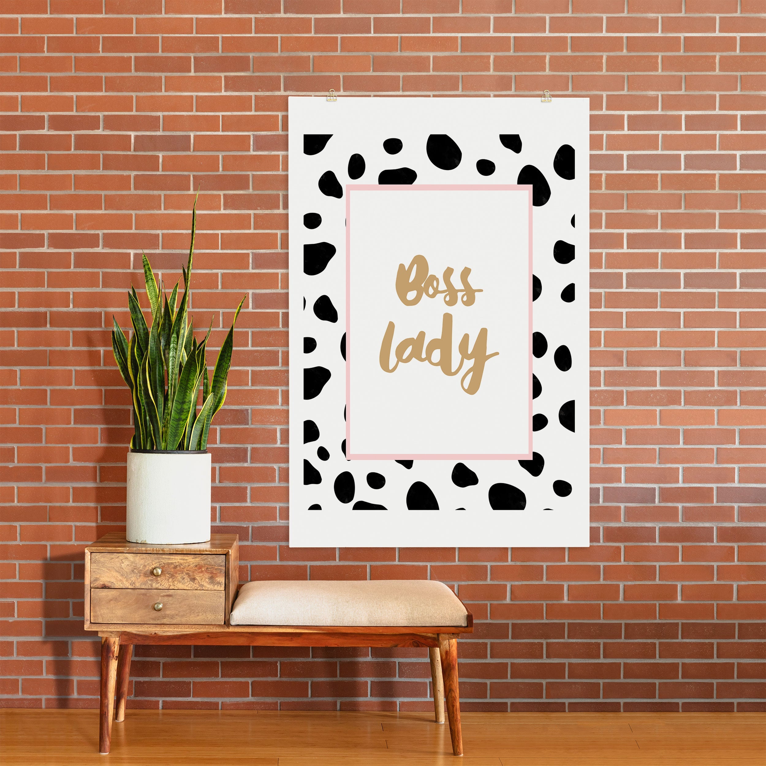Allyson Johnson Bossy Dots Art Print