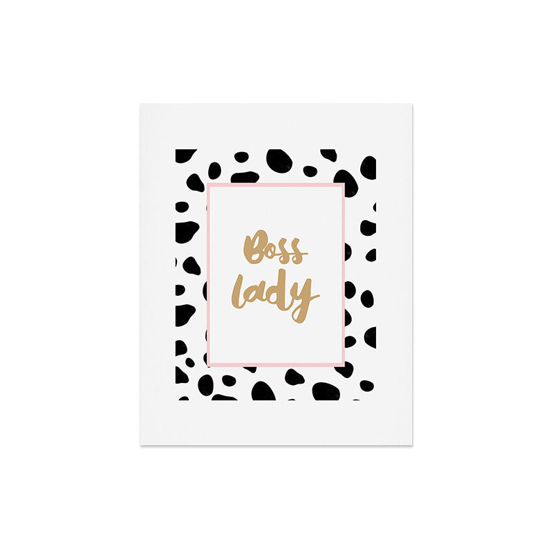 Allyson Johnson Bossy Dots Art Print