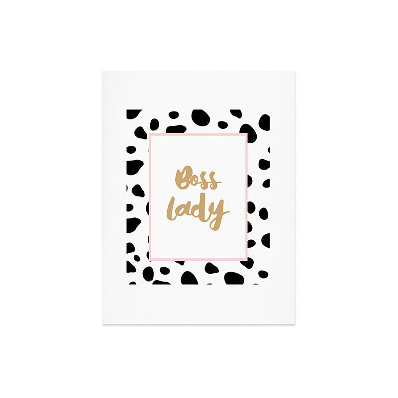 Allyson Johnson Bossy Dots Art Print