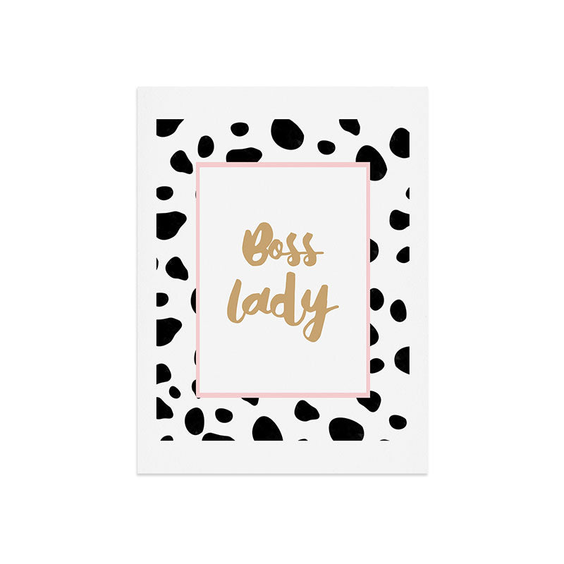 Allyson Johnson Bossy Dots Art Print