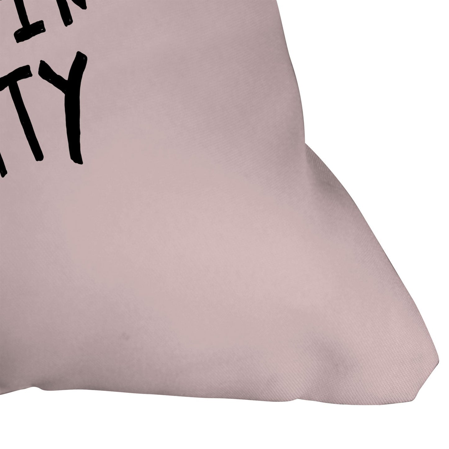 Allyson Johnson Bring me coffee pink Outdoor Throw Pillow