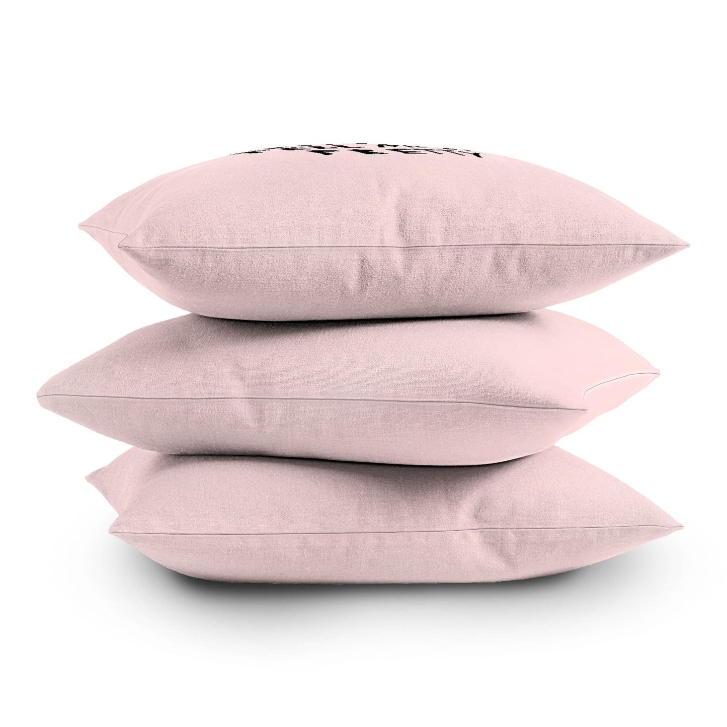 Allyson Johnson Bring me coffee pink Outdoor Throw Pillow
