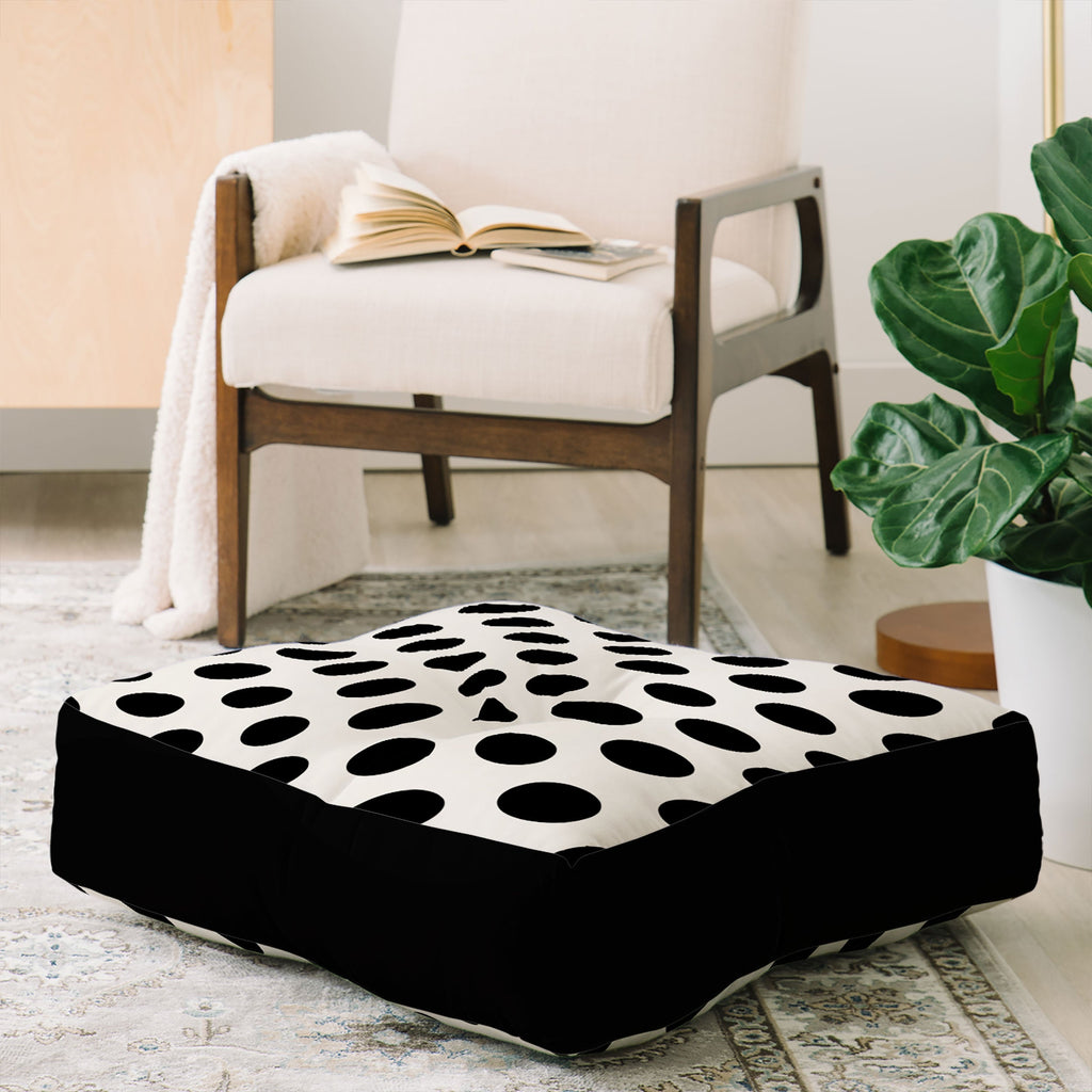 Allyson Johnson Classiest Cream Floor Pillow Square