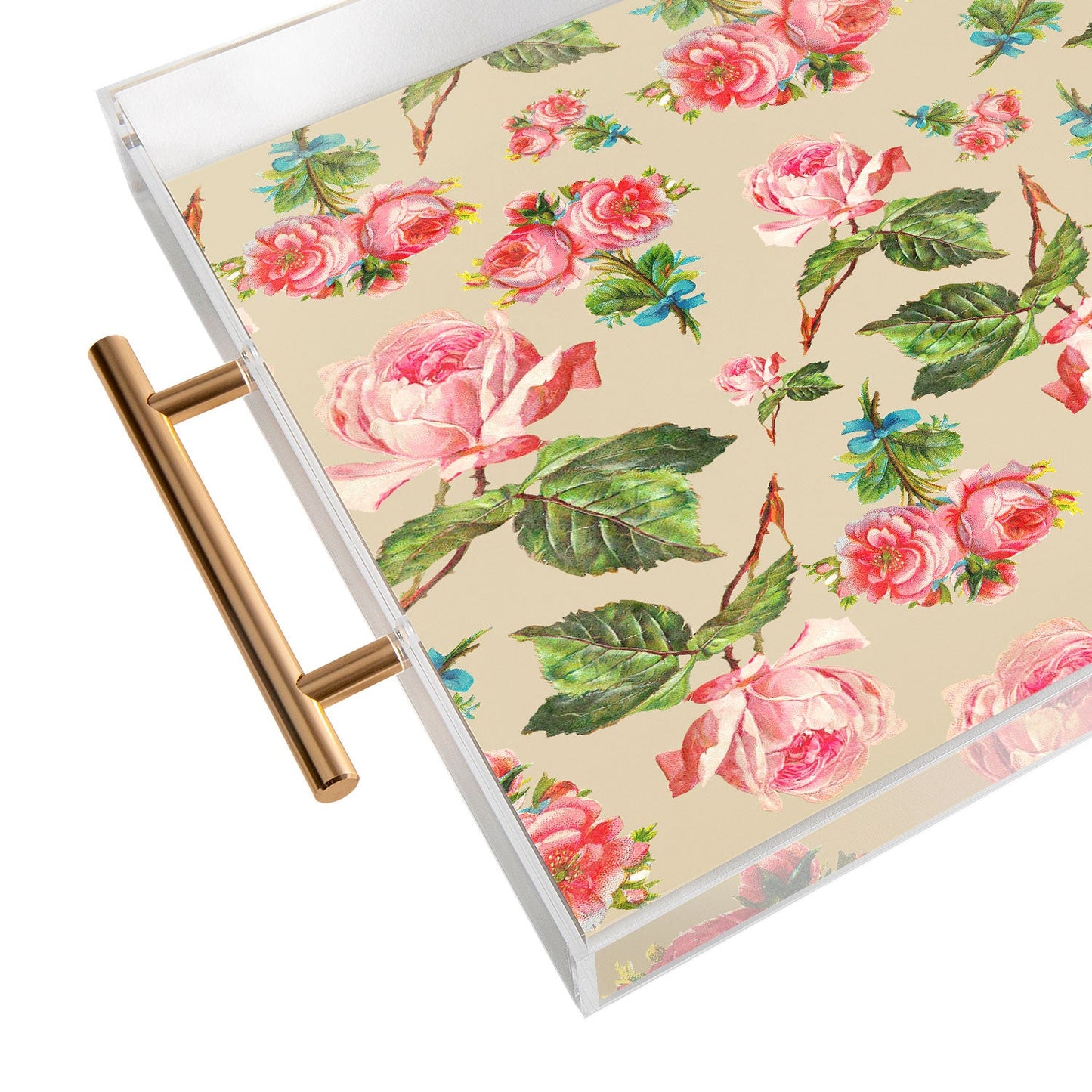 Allyson Johnson Dainty Floral Acrylic Tray