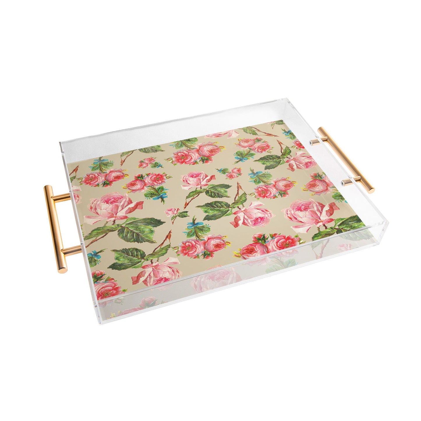 Allyson Johnson Dainty Floral Acrylic Tray