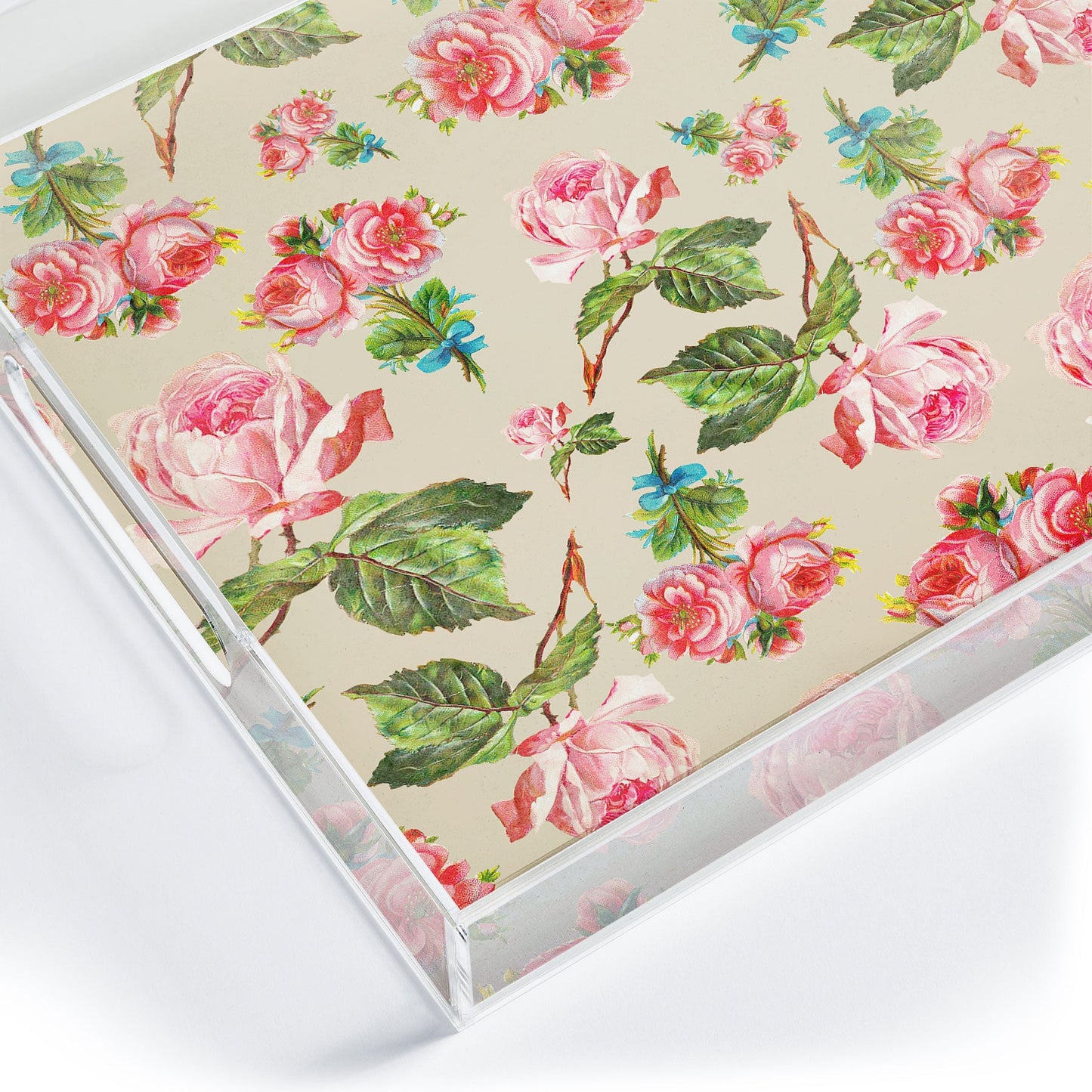 Allyson Johnson Dainty Floral Acrylic Tray