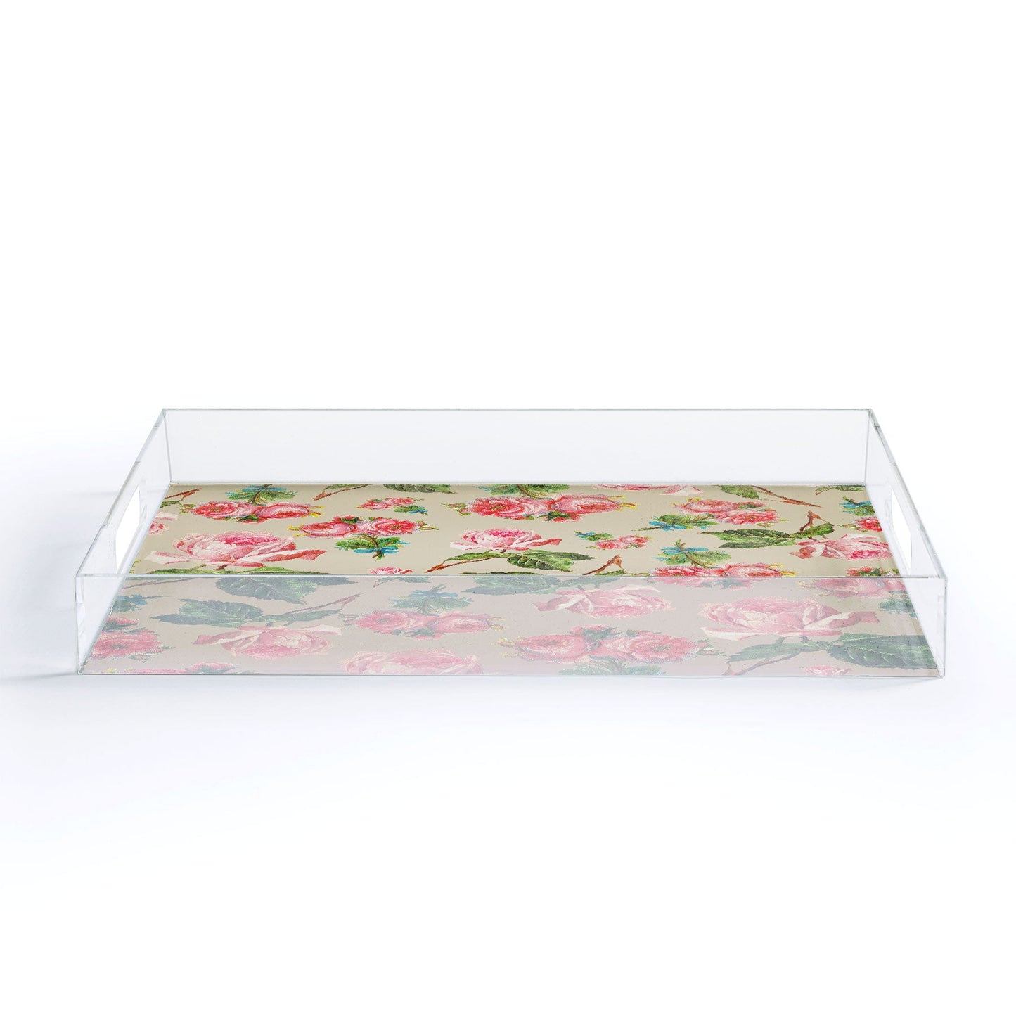 Allyson Johnson Dainty Floral Acrylic Tray