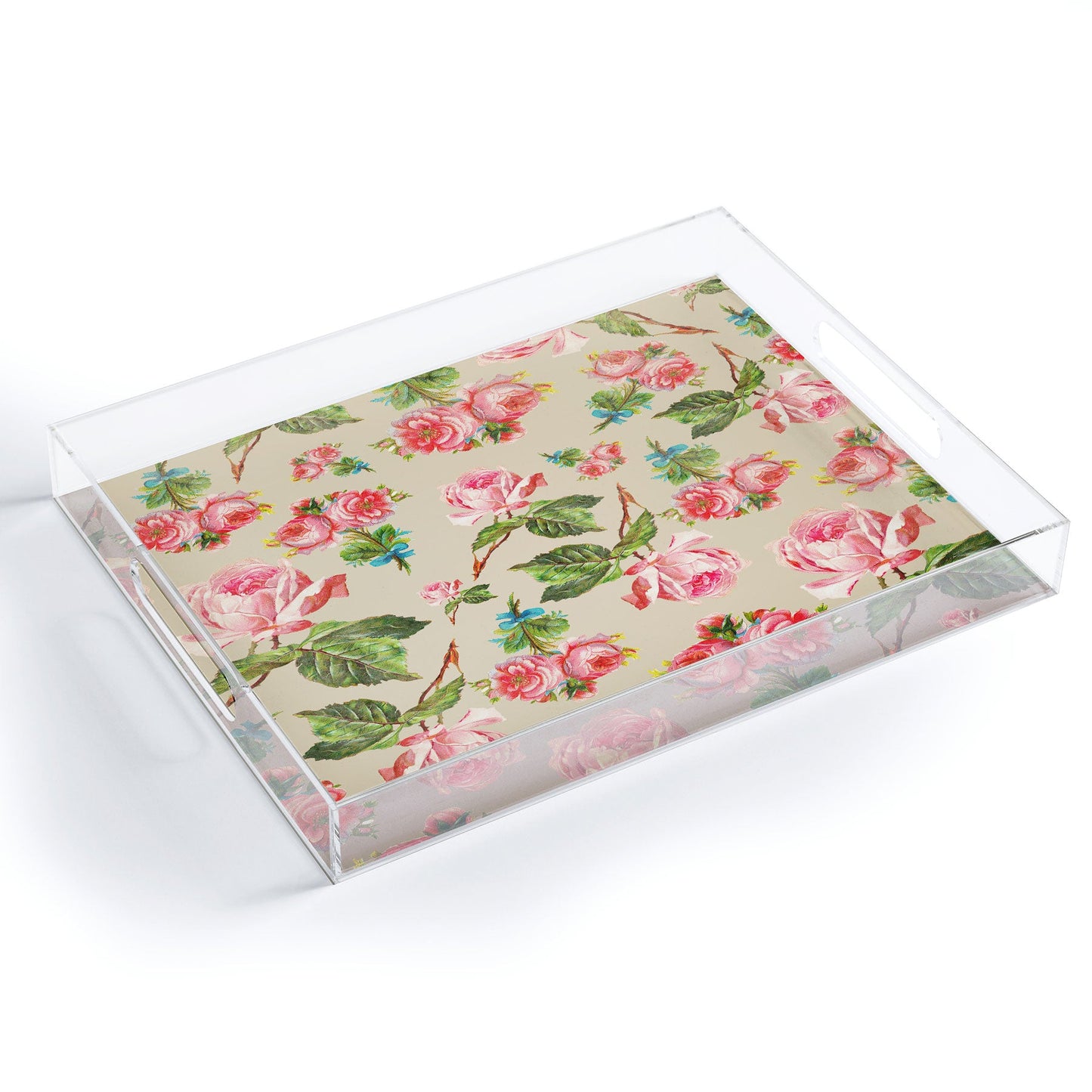 Allyson Johnson Dainty Floral Acrylic Tray