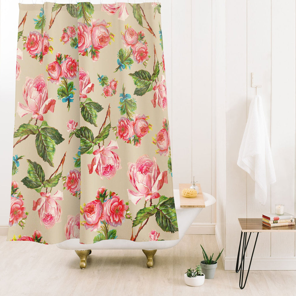 Allyson Johnson Dainty Floral Shower Curtain