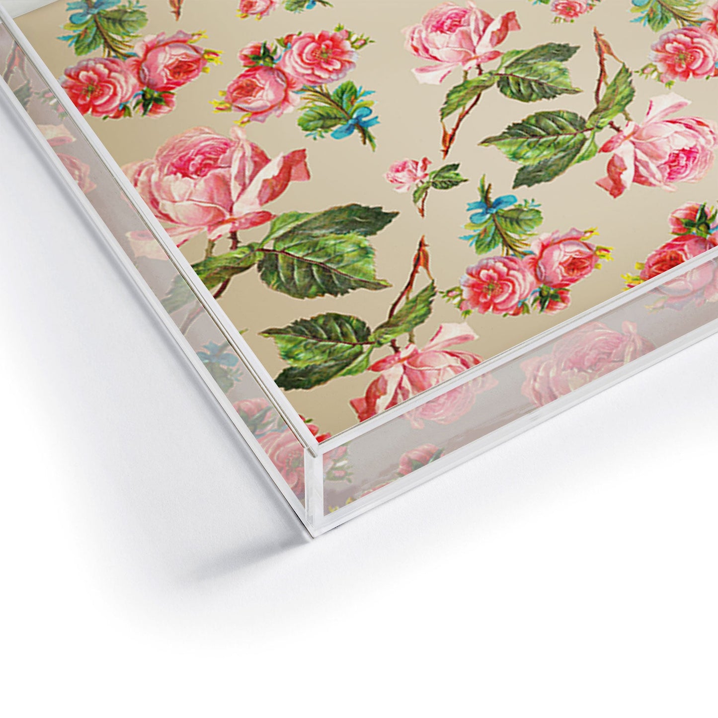 Allyson Johnson Dainty Floral Acrylic Tray
