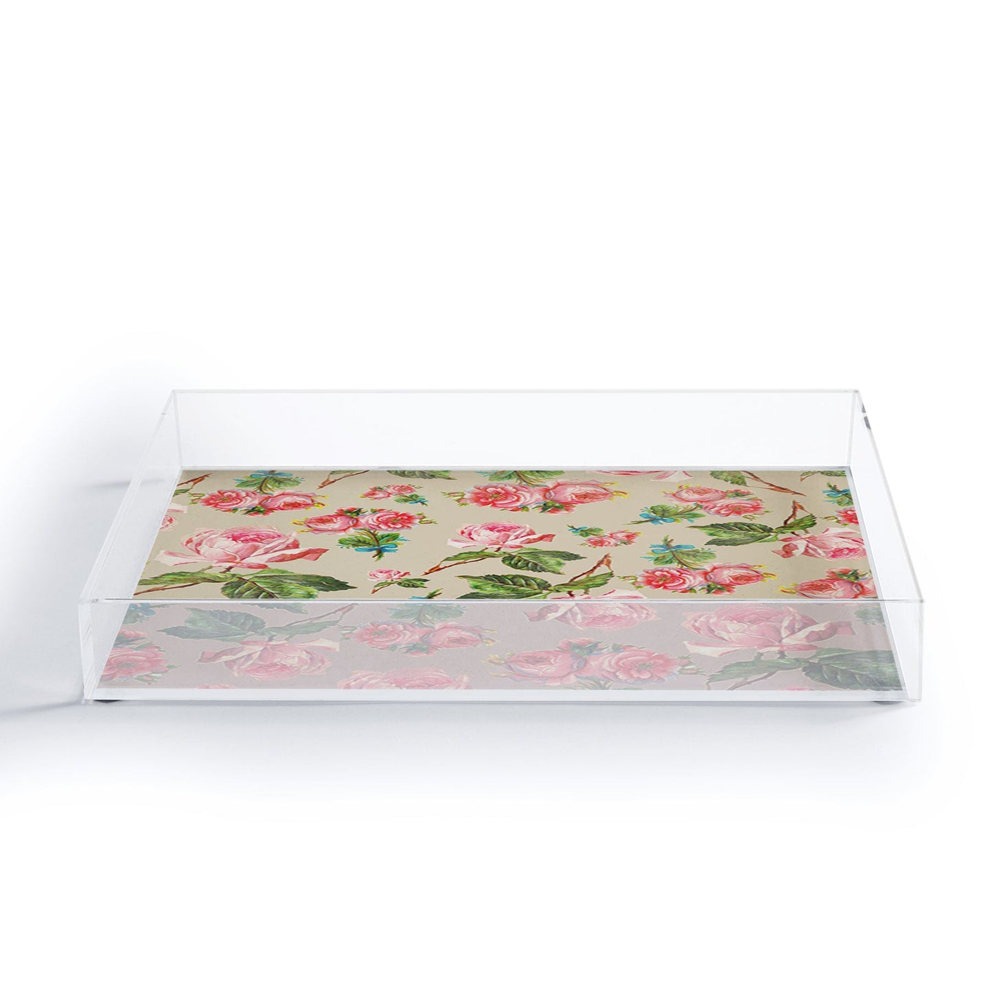 Allyson Johnson Dainty Floral Acrylic Tray