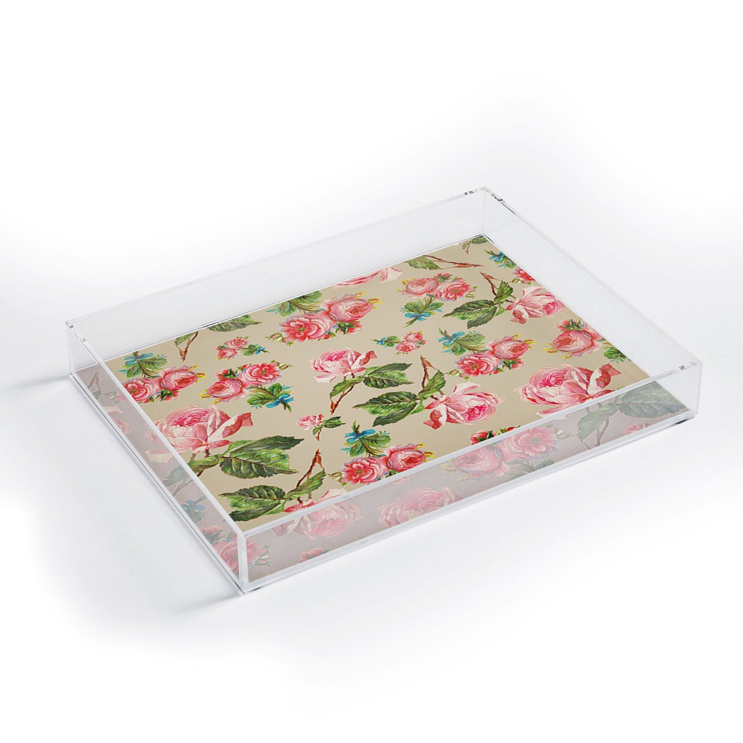 Allyson Johnson Dainty Floral Acrylic Tray