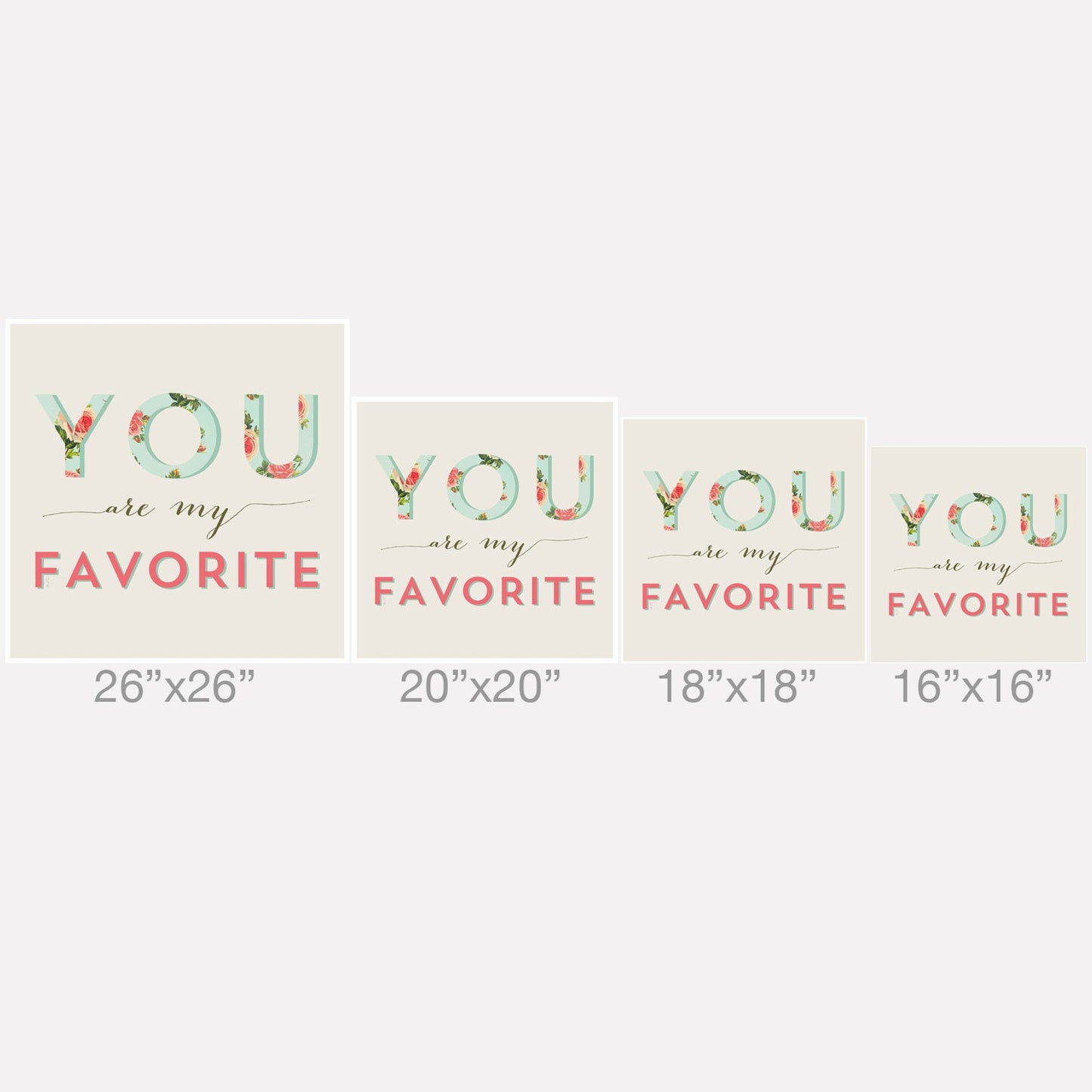 Allyson Johnson Floral You Are My Favorite Throw Pillow