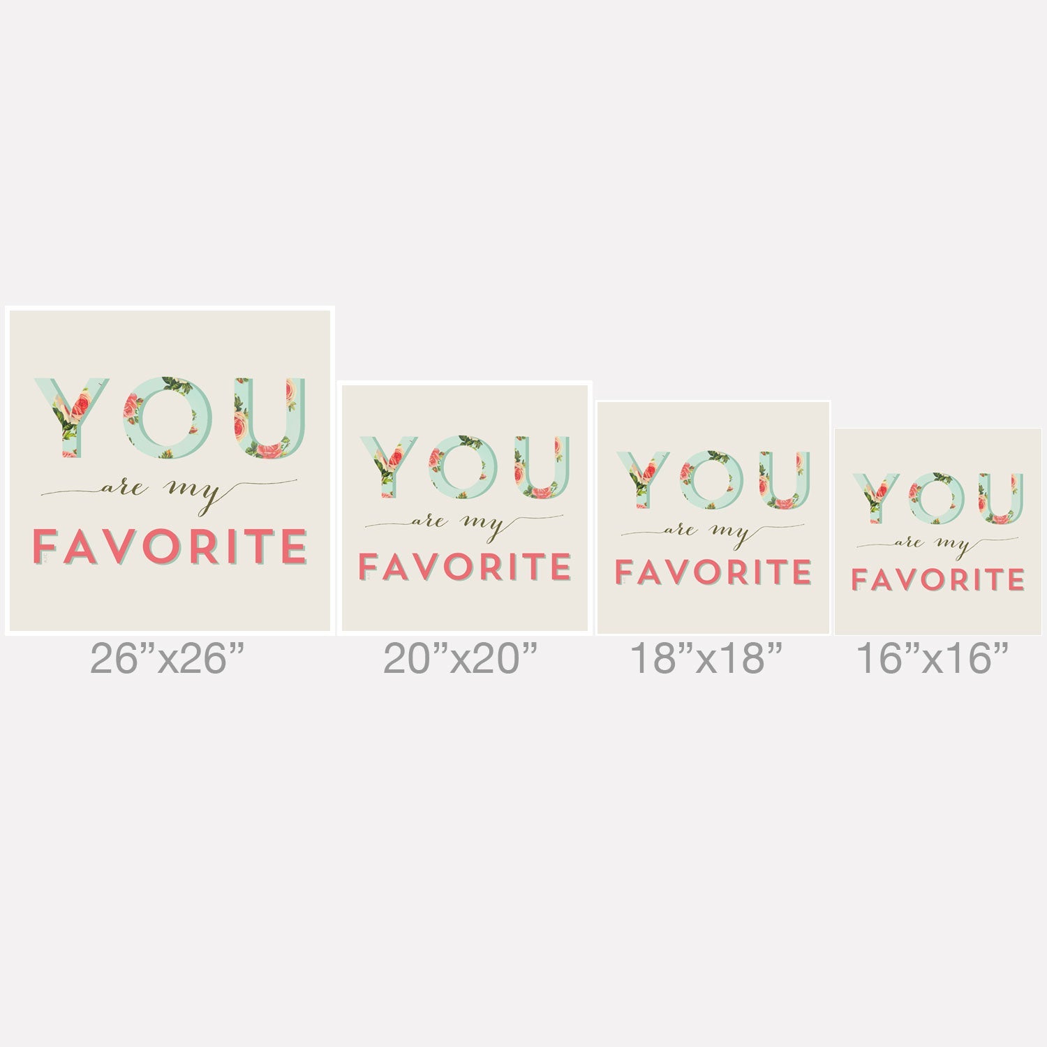 Allyson Johnson Floral You Are My Favorite Throw Pillow