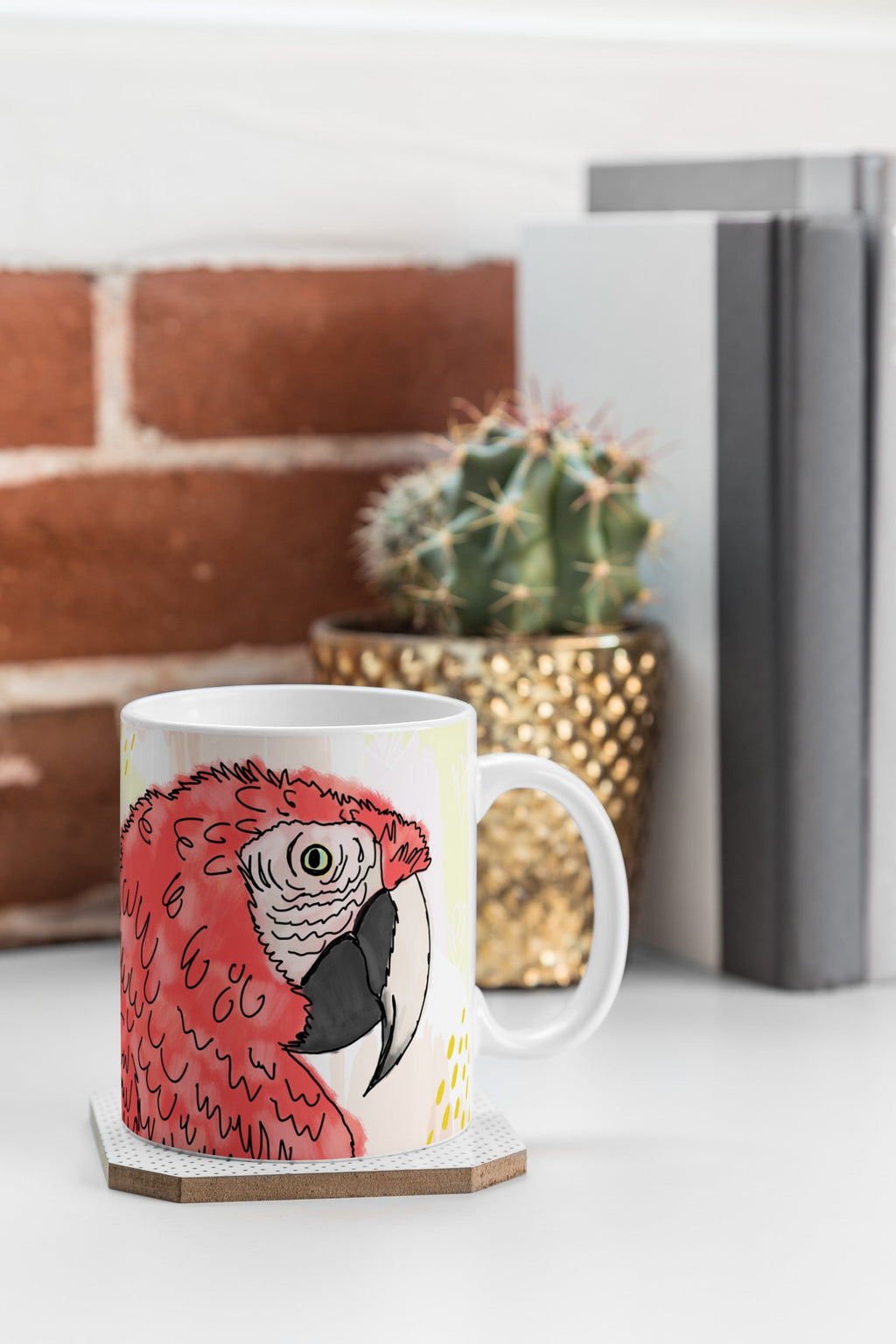 Allyson Johnson Gilbert the Parrot Coffee Mug