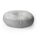 Allyson Johnson Grey Medallion Pattern Floor Pillow Round