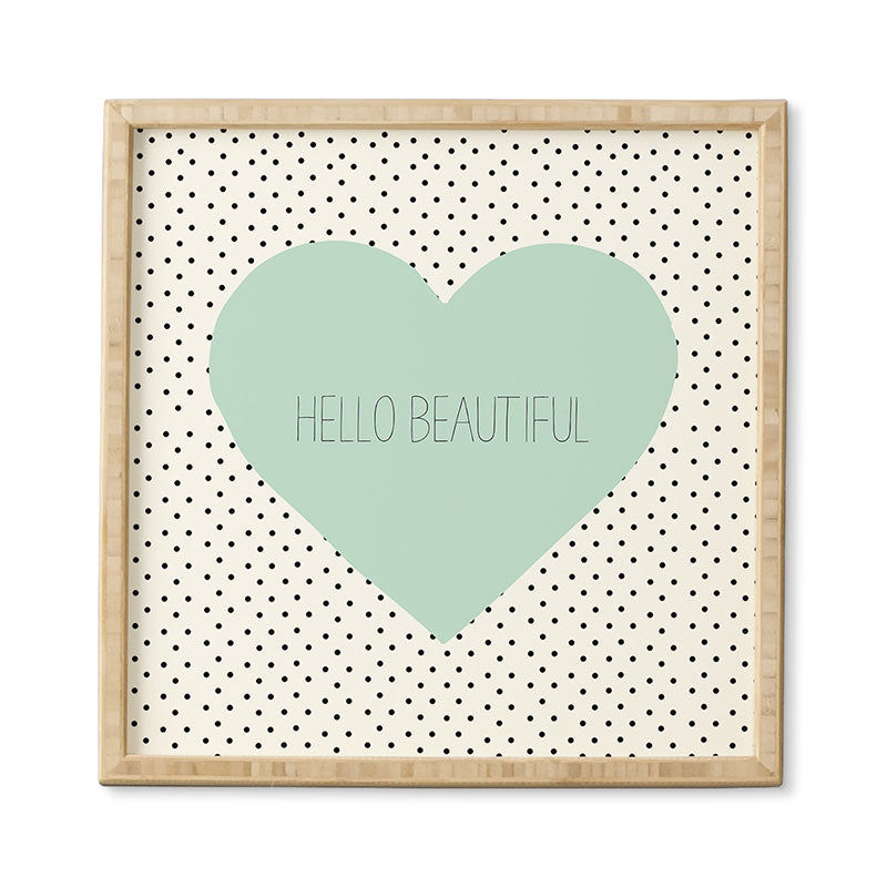 Allyson Johnson Hello Beautiful Heart Framed Wall Art