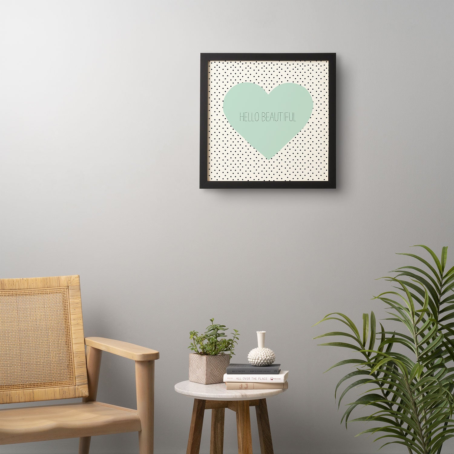 Allyson Johnson Hello Beautiful Heart Framed Wall Art