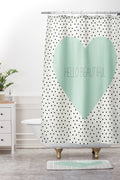 Allyson Johnson Hello Beautiful Heart Shower Curtain And Mat