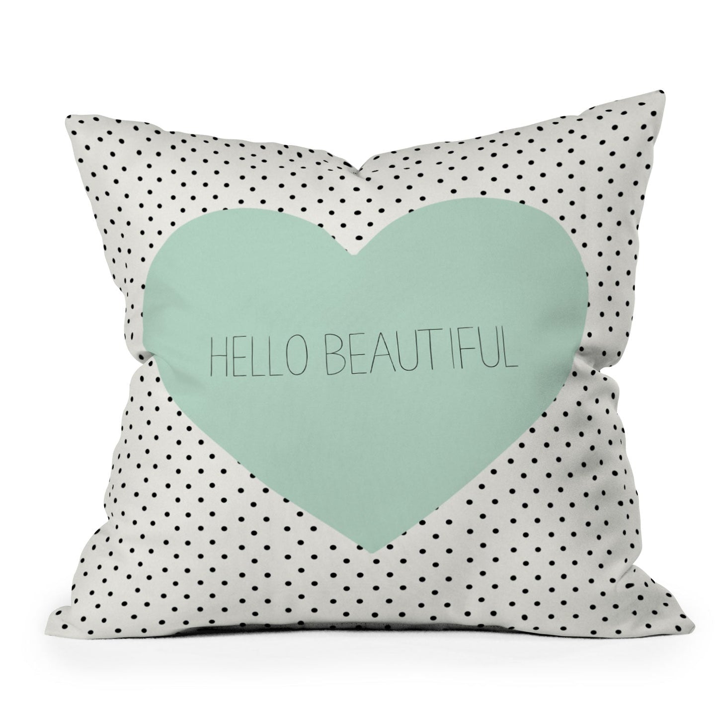 Allyson Johnson Hello Beautiful Heart Throw Pillow