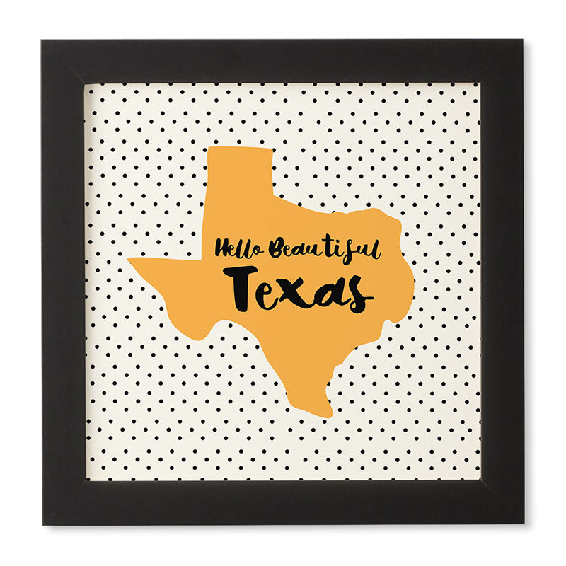 Allyson Johnson Hello beautiful Texas Framed Wall Art