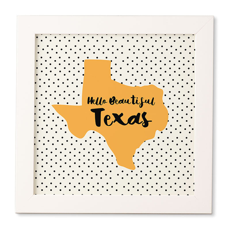 Allyson Johnson Hello beautiful Texas Framed Wall Art