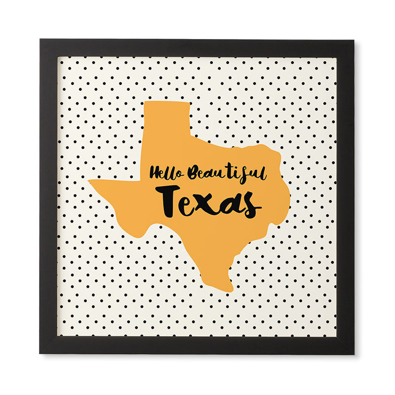 Allyson Johnson Hello beautiful Texas Framed Wall Art