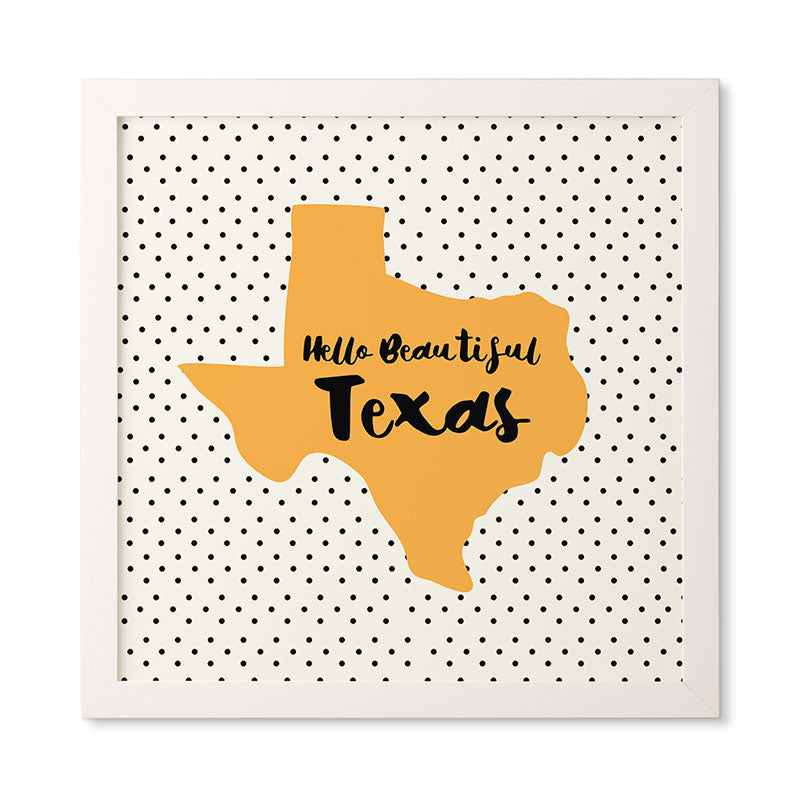 Allyson Johnson Hello beautiful Texas Framed Wall Art