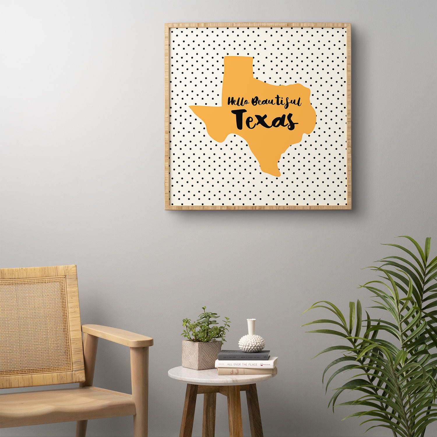 Allyson Johnson Hello beautiful Texas Framed Wall Art