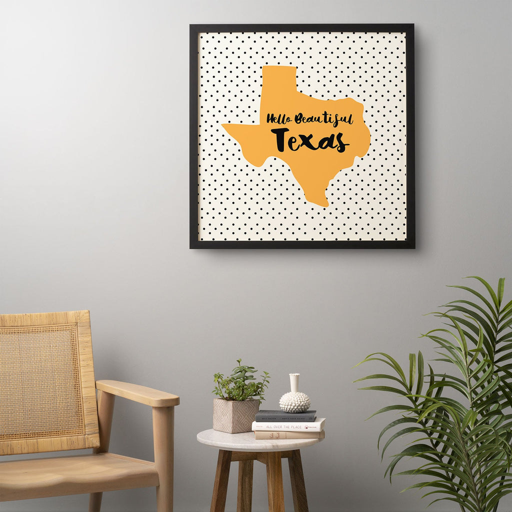 Allyson Johnson Hello beautiful Texas Framed Wall Art