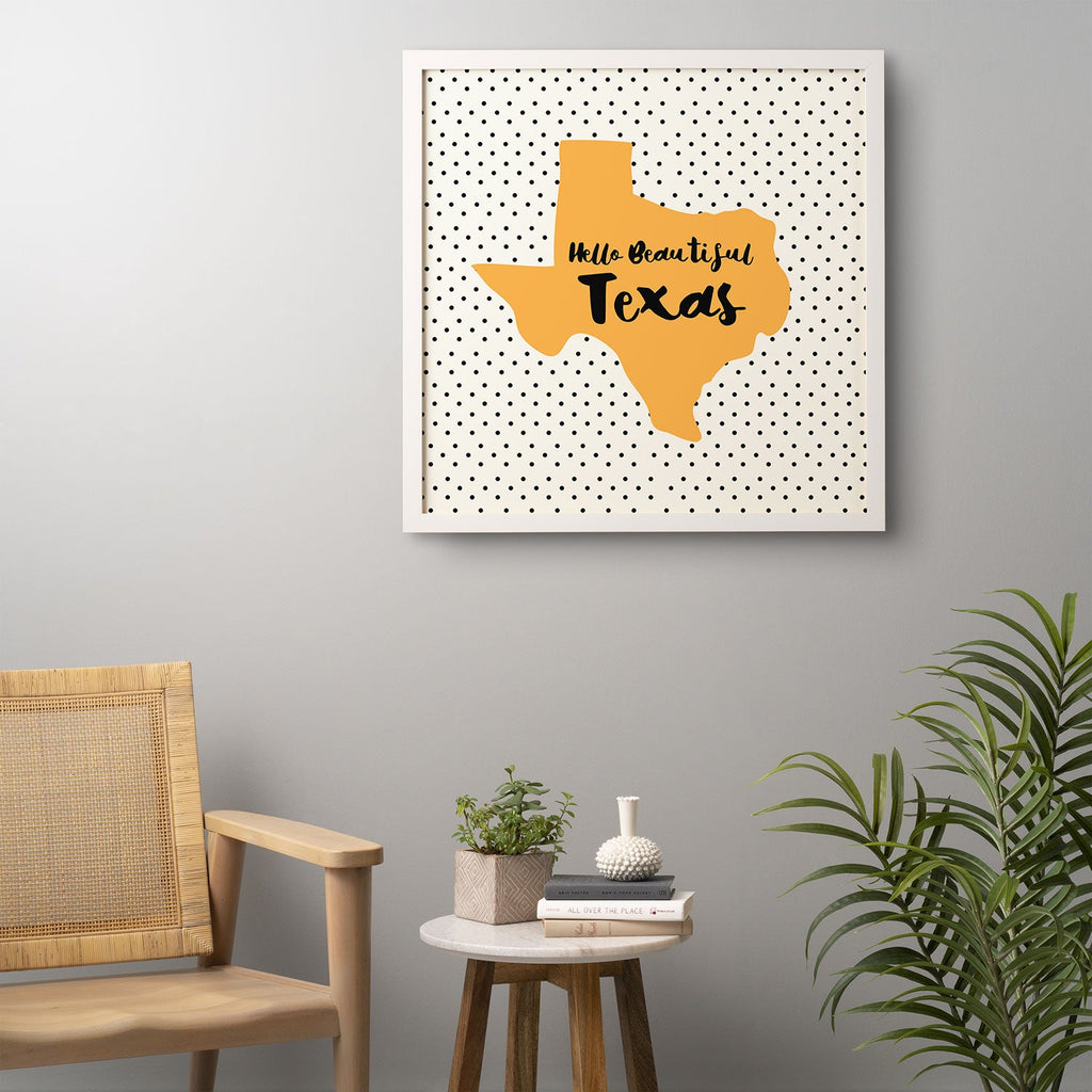 Allyson Johnson Hello beautiful Texas Framed Wall Art