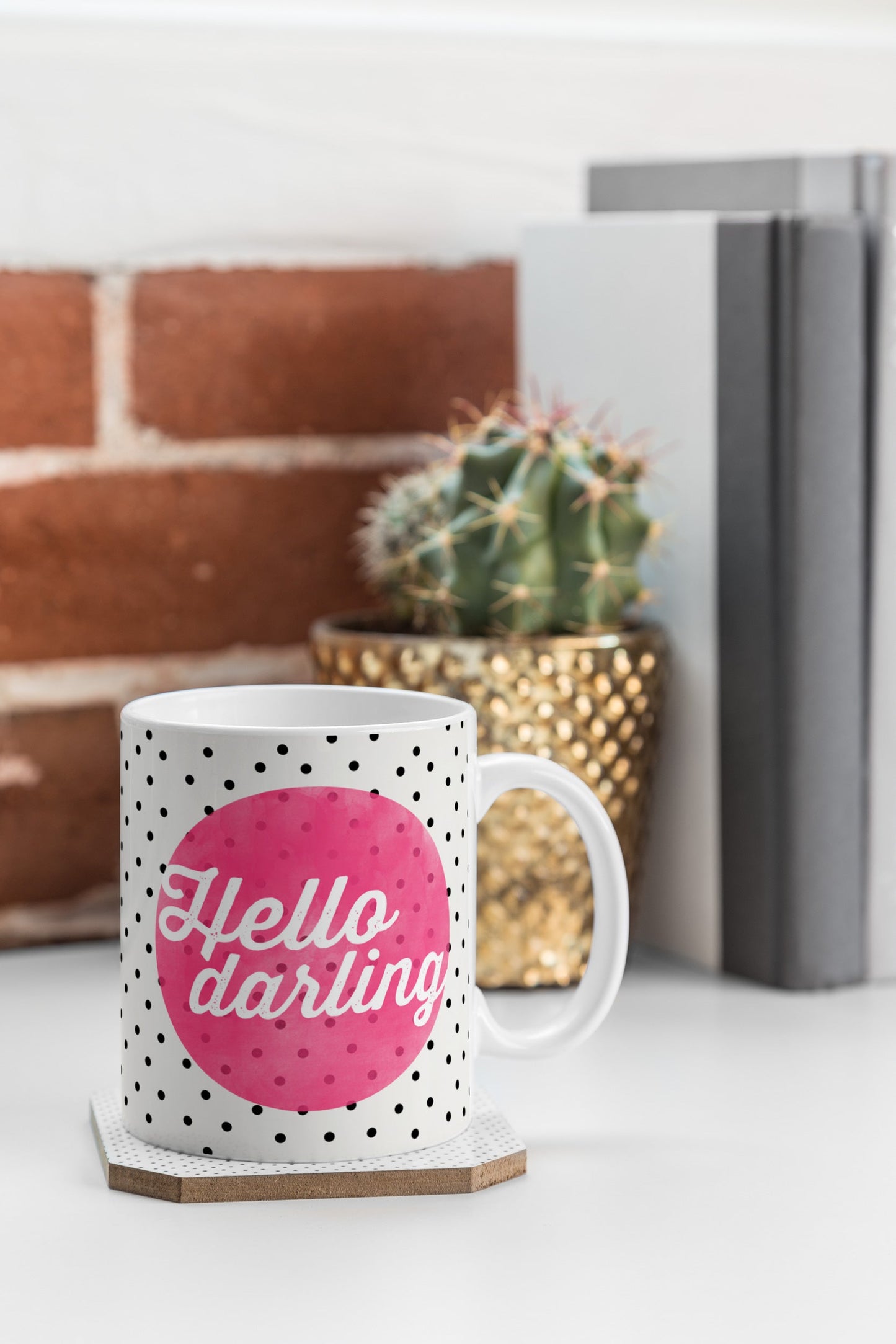 Allyson Johnson Hello Darling Dots Coffee Mug