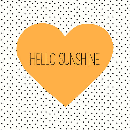 Allyson Johnson Hello Sunshine Heart Shower Curtain