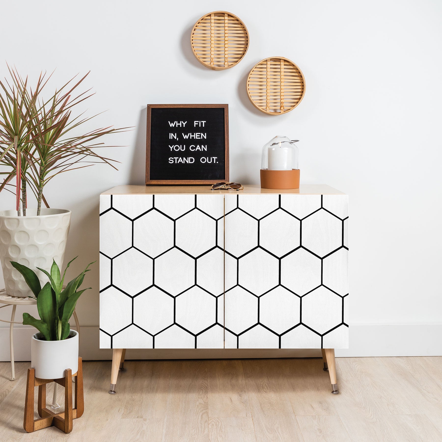 Allyson Johnson Honey Comb Credenza