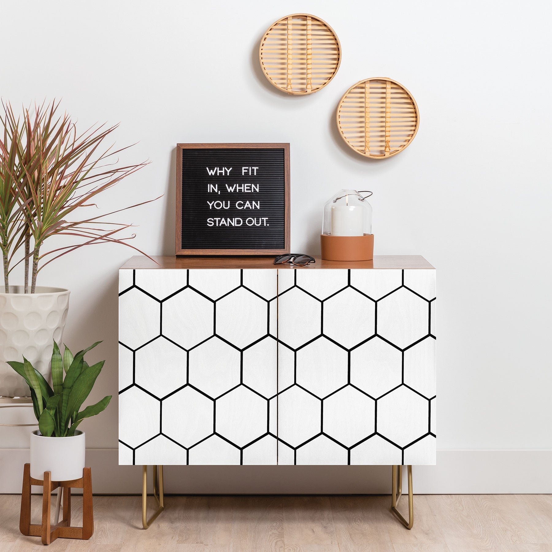 Allyson Johnson Honey Comb Credenza