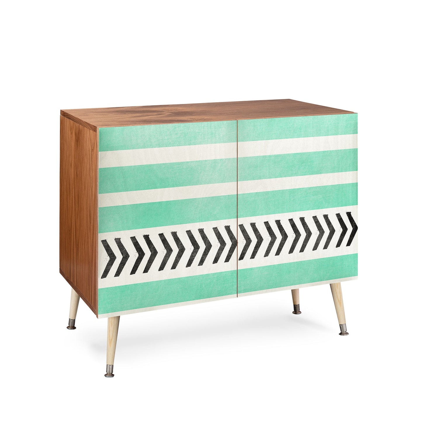 Allyson Johnson Mint Stripes And Arrows Credenza