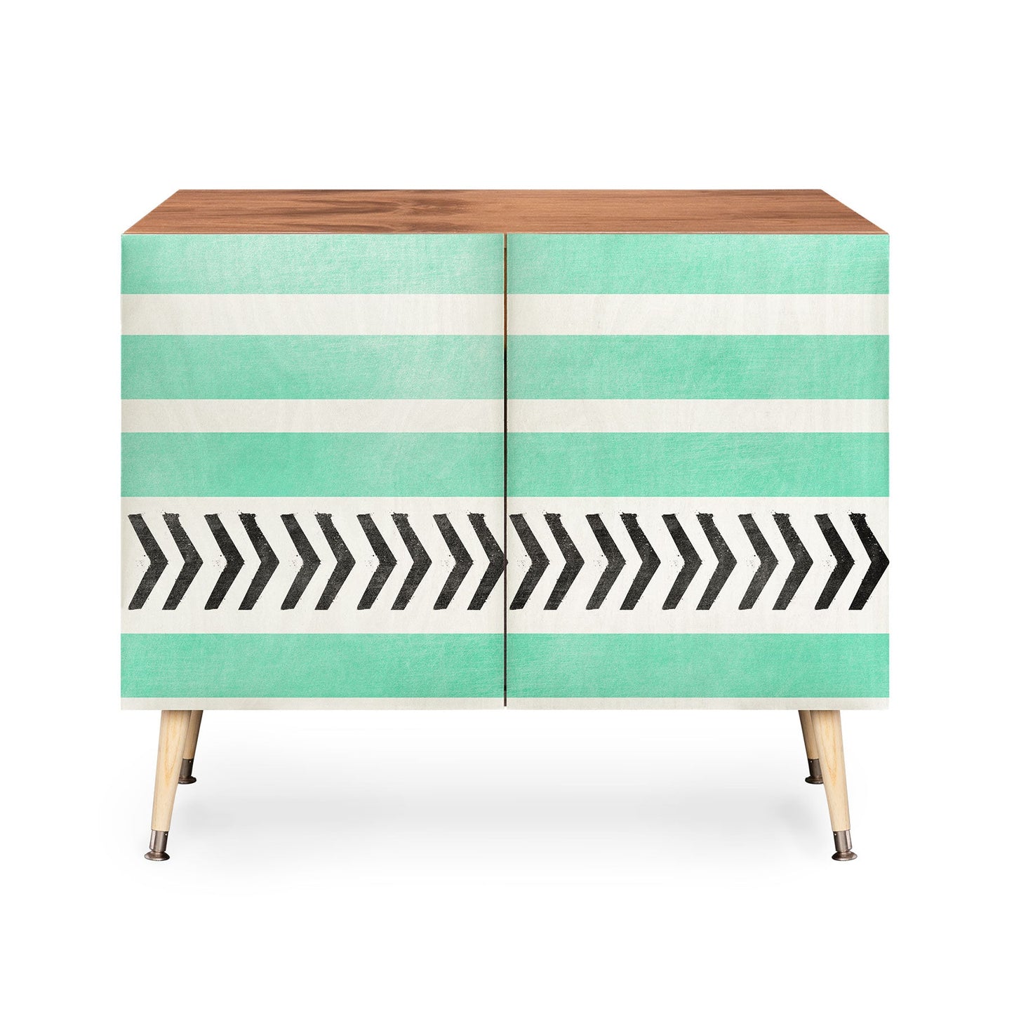 Allyson Johnson Mint Stripes And Arrows Credenza
