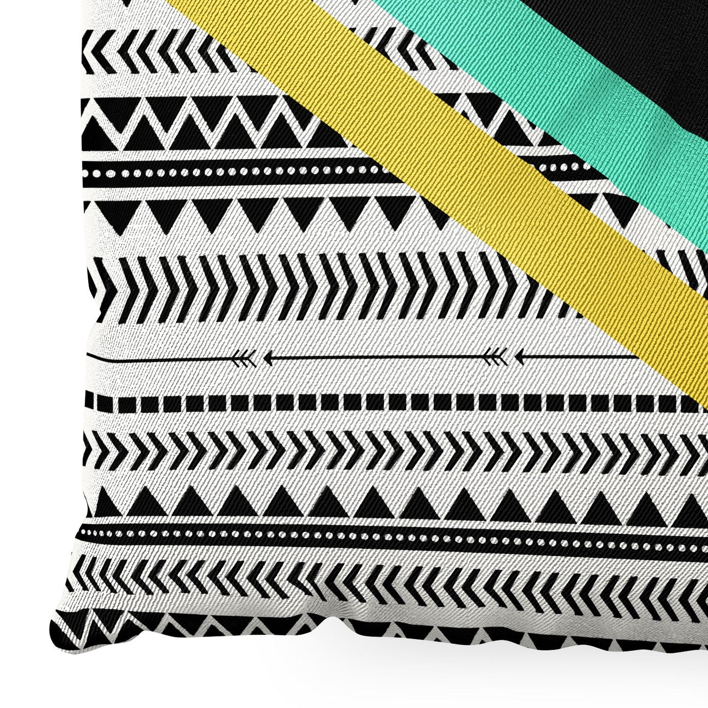 Allyson Johnson Mixed Aztec 1 Floor Pillow Square