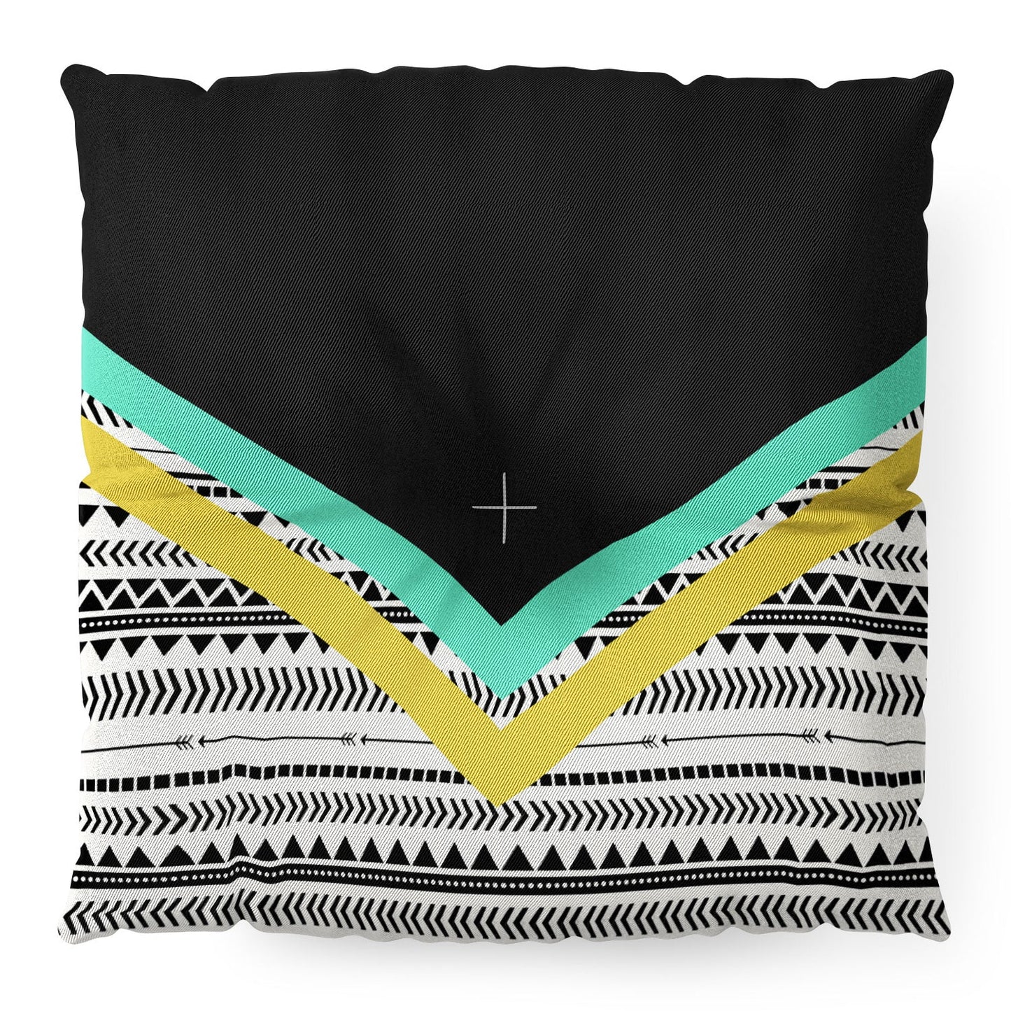 Allyson Johnson Mixed Aztec 1 Floor Pillow Square
