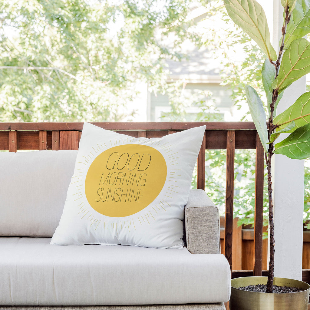 Allyson Johnson Morning Sunshine Outdoor Throw Pillow