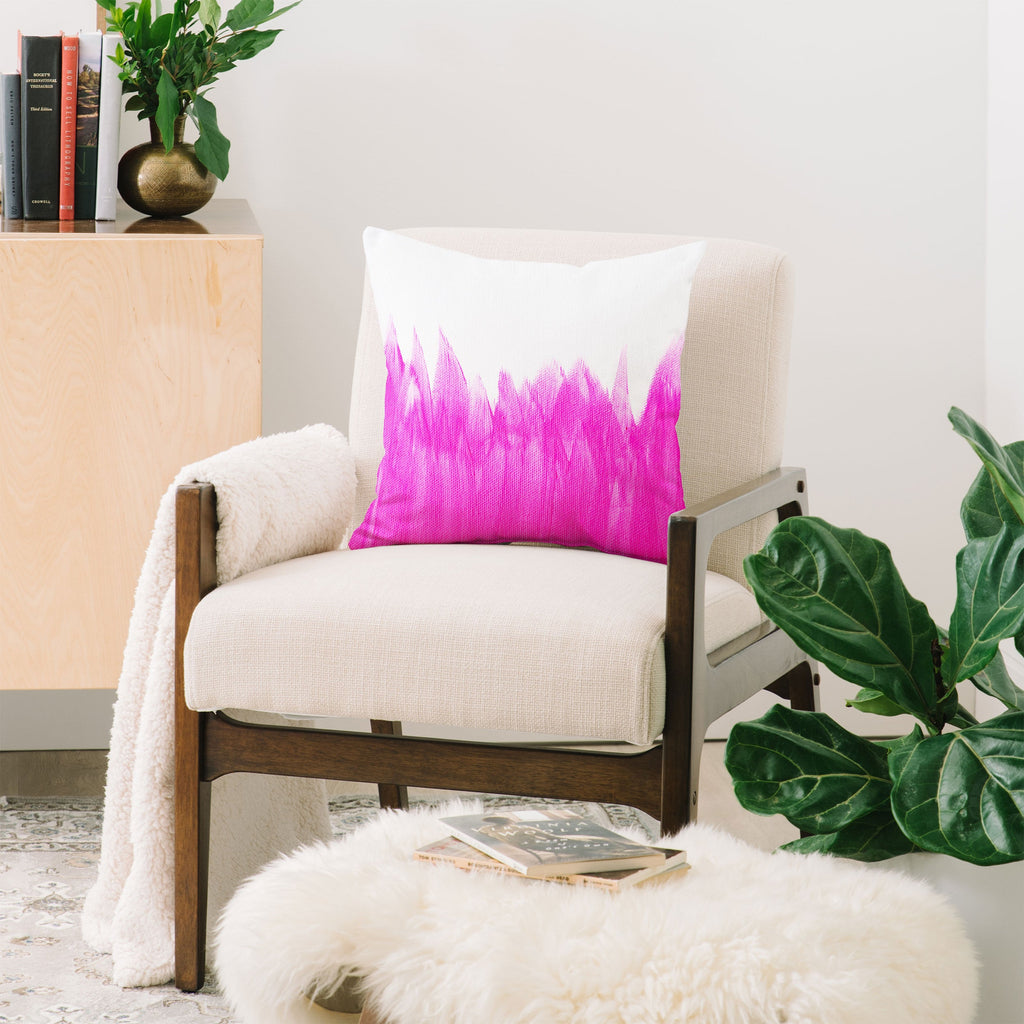Allyson Johnson Pink Brushed Throw Pillow