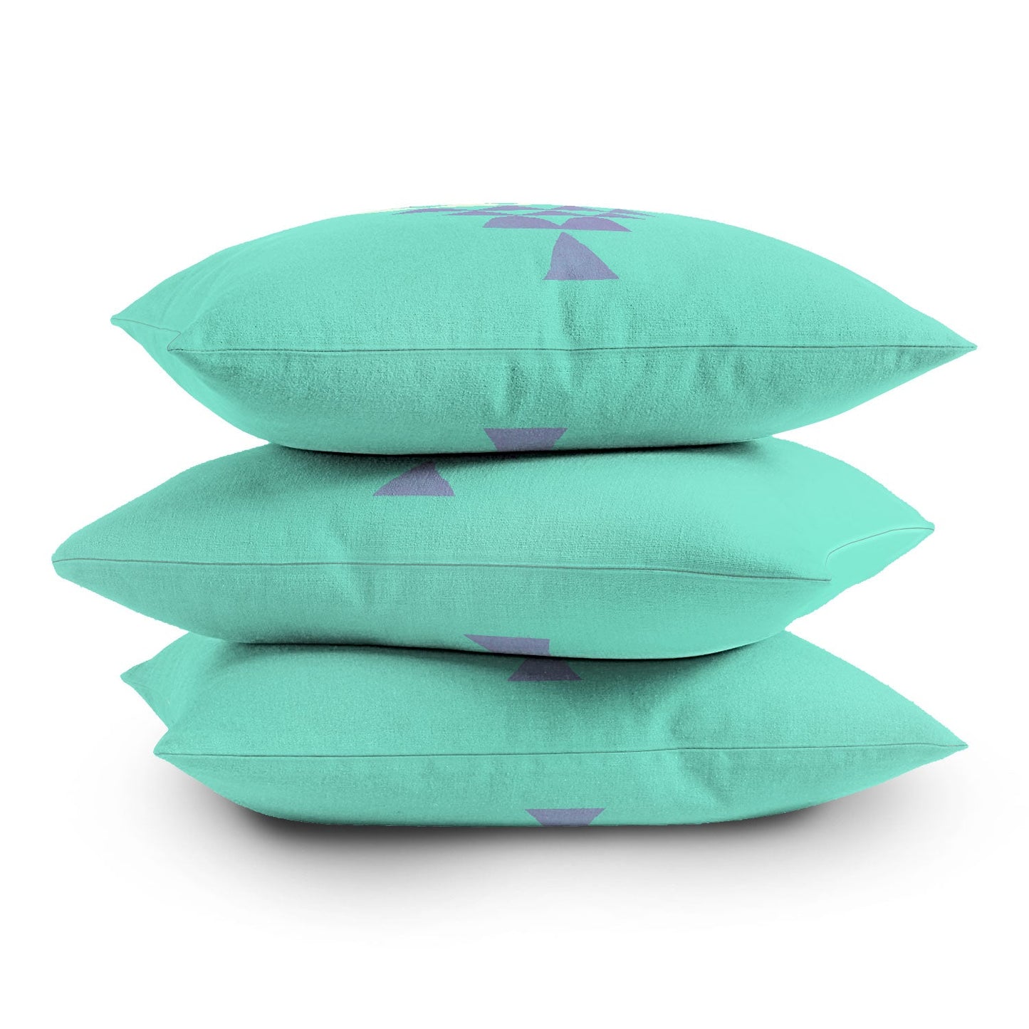 Allyson Johnson Purple Triangles Throw Pillow