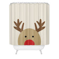Allyson Johnson Reindeer Shower Curtain