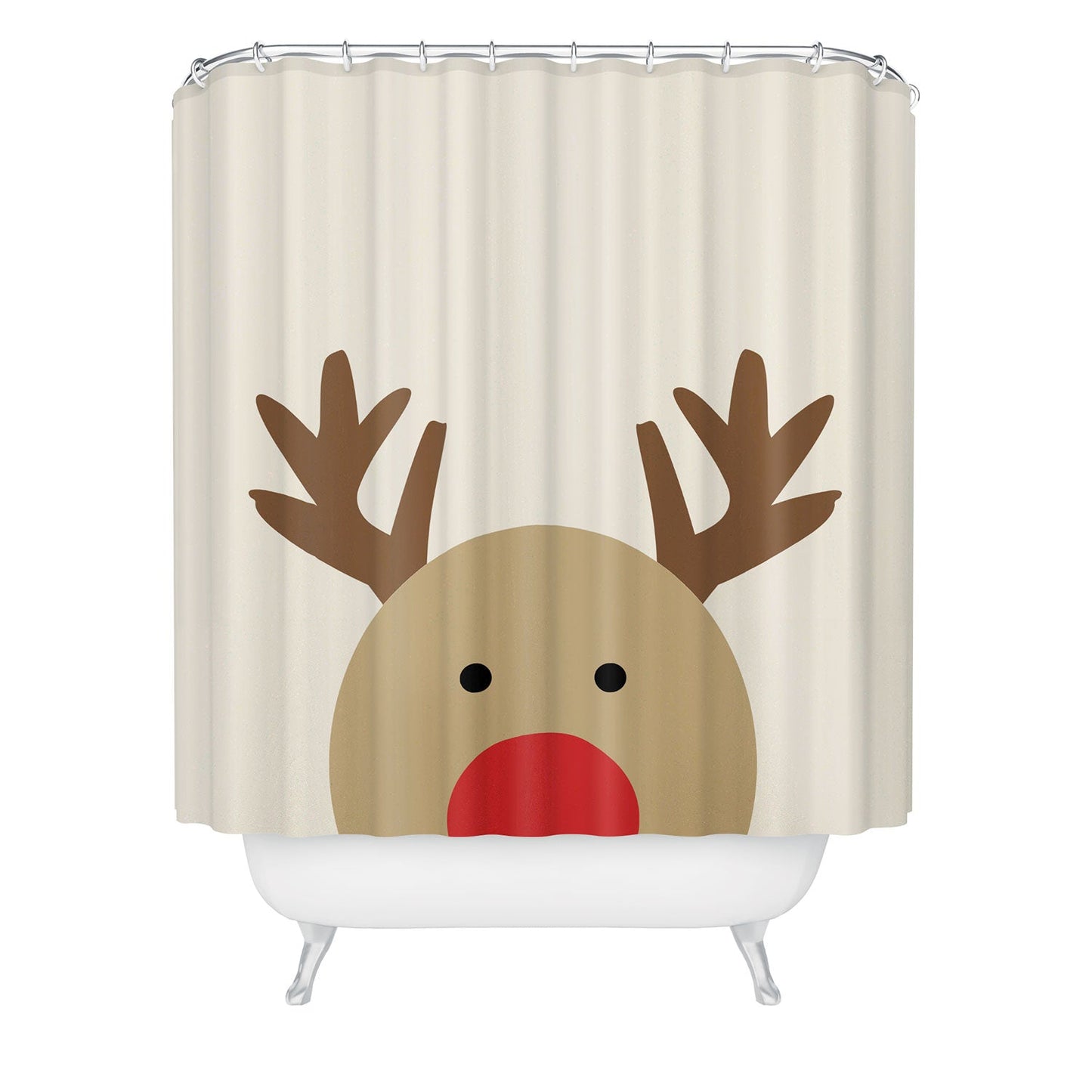 Allyson Johnson Reindeer Shower Curtain