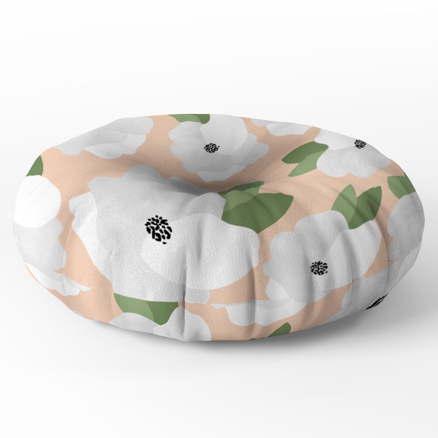 Allyson Johnson Romantic Floral Floor Pillow Round