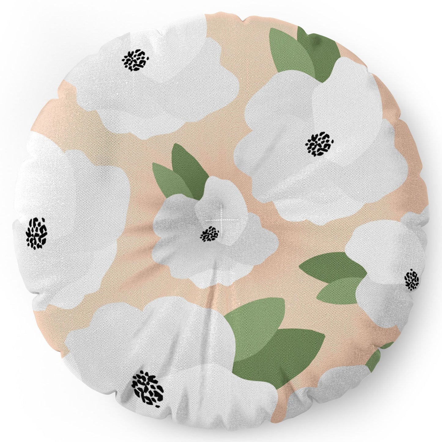 Allyson Johnson Romantic Floral Floor Pillow Round