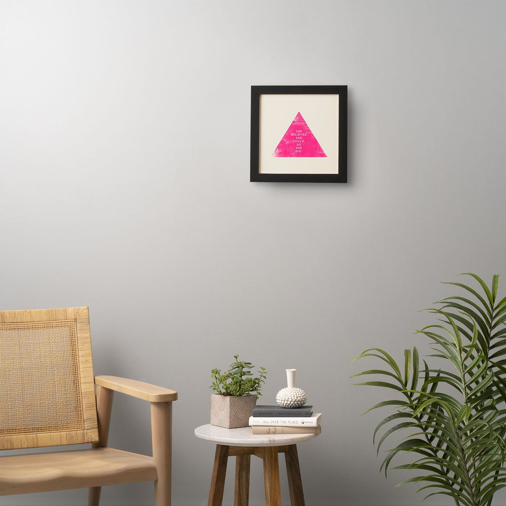 Allyson Johnson She Believed She Could Framed Wall Art
