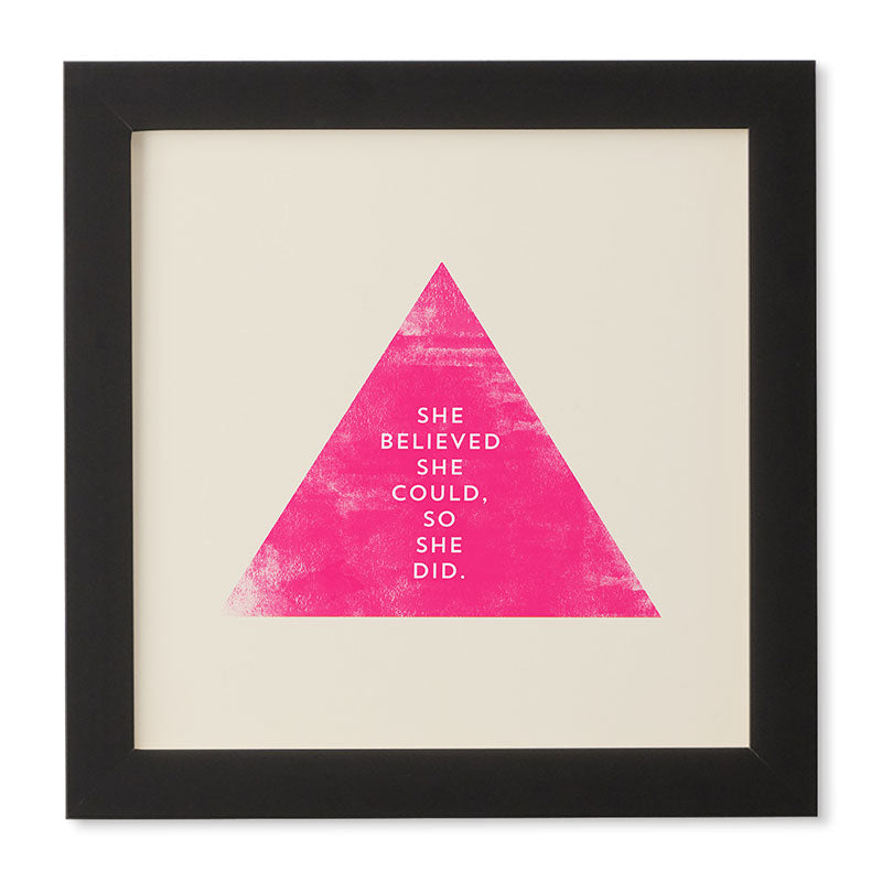 Allyson Johnson She Believed She Could Framed Wall Art