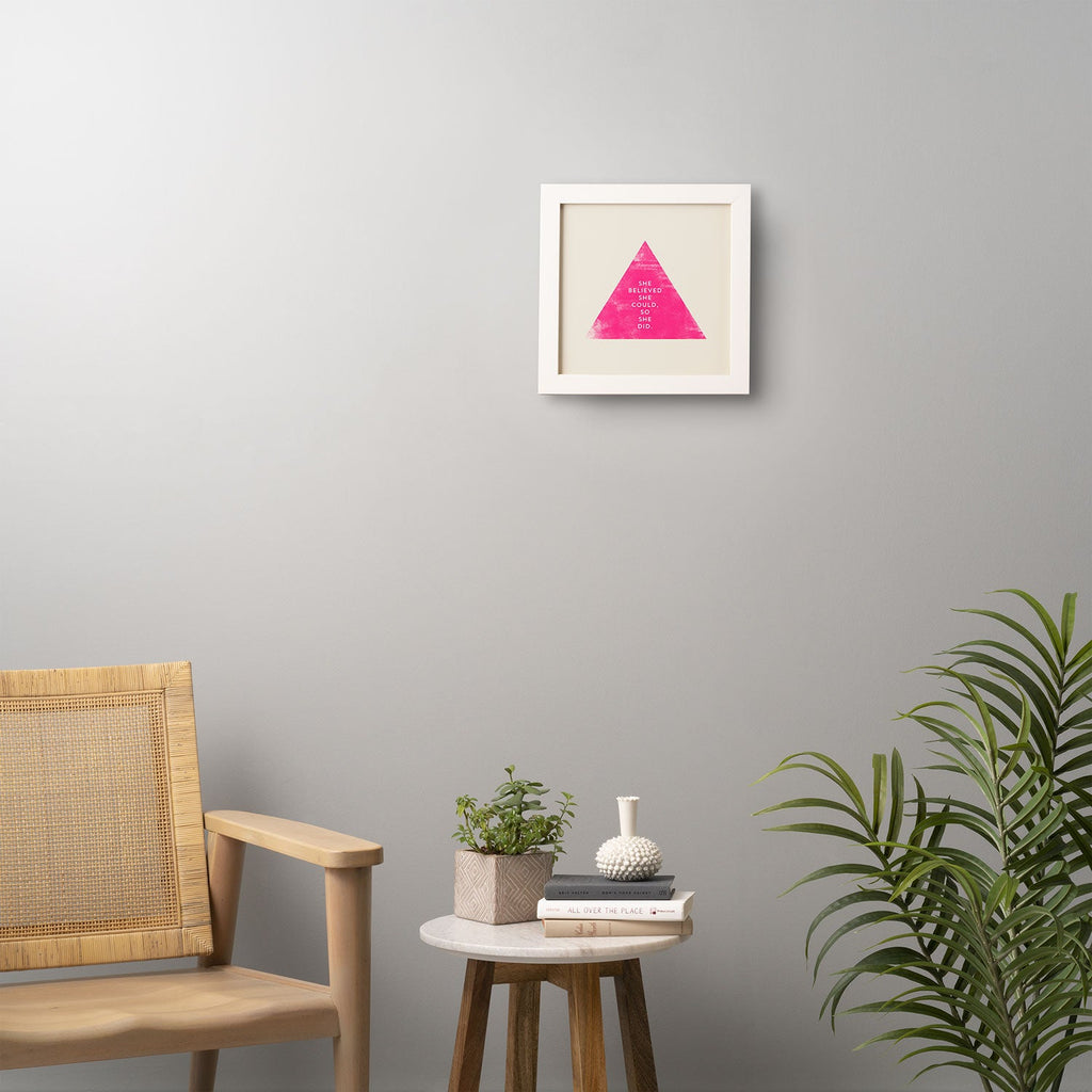 Allyson Johnson She Believed She Could Framed Wall Art