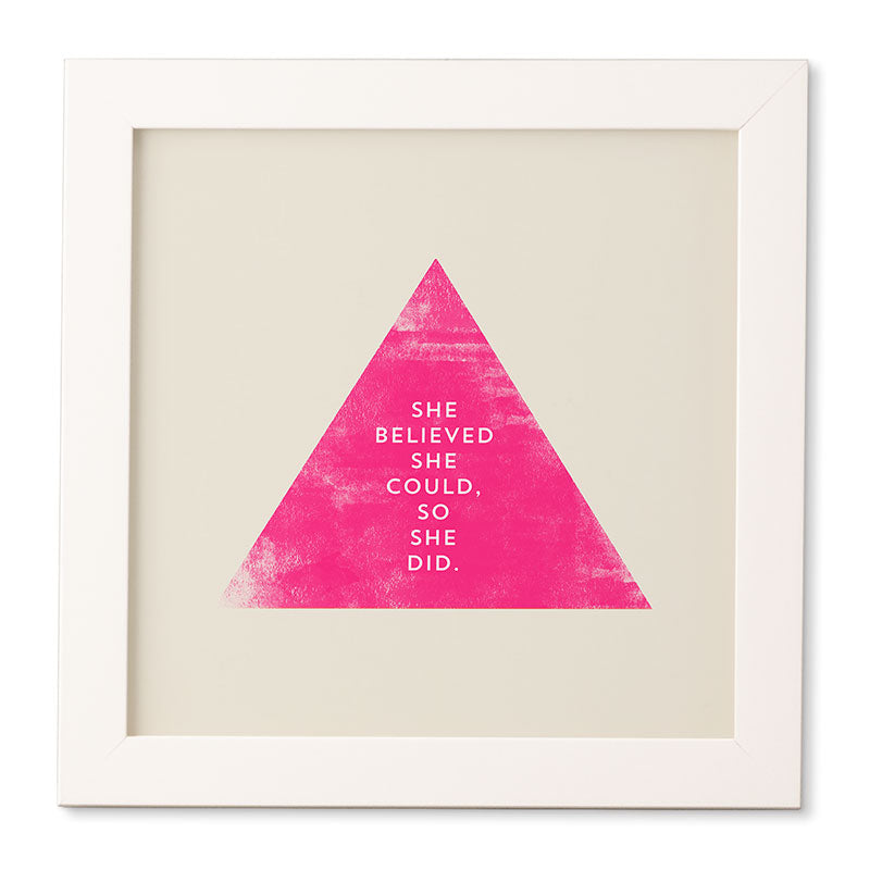 Allyson Johnson She Believed She Could Framed Wall Art